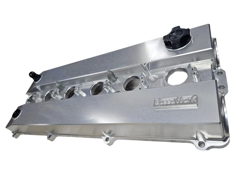 CG 15943-SPEEDWORKS TOYOTA 2JZ-GTE NON-VVTI SINGLE PIECE BILLET VALVE COVER SILVER