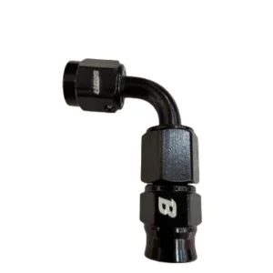 CG 14874-UNIVERSAL PTEF AN3 90 DEGREE REUSABLE SWIVEL PTFE HOSE END FITTING BLACK