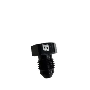 CG 15663-BOOST Anodized Aluminum -3AN MALE Flare Plug Fitting, Black
