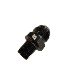 CG 15694-BOOST Aluminum 8 AN to 1/8 NPT Pipe Fuel Line Hose Fittings Adapter AN8 Male Flare to 1/8 NPT Male Thread Black