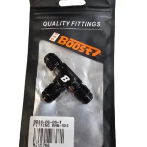CG 14766-BOOST 6AN AN6 AN-6 Male Flare Union Tee T-piece Fitting Adapter Aluminum Black