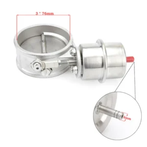 CG 14299-3'' 76mm Exhaust Control Valve Set Vacuum Actuator CLOSED Style Cutout Downpipe